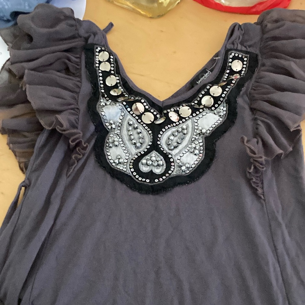 Tempted grey top